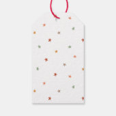 Étiquettes-cadeau Joyeux Joyeux Script de Noël Rouille rouge (Dos)