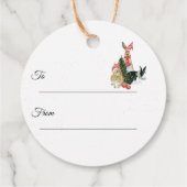 Étiquettes Cadeau Joyeux Joyeux Texte de Noël mignon Cadeau de Noël (Dos)