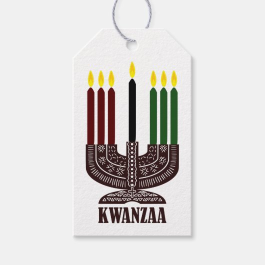 Étiquettes-cadeau Joyeux Kwanzaa (Devant)