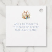 Étiquettes Cadeau Joyeux Lapin de Pâques (Dos)