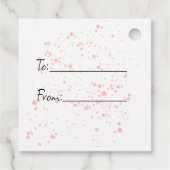 Étiquettes Cadeau Joyeux lapin de Pâques et jonquilles (Dos)