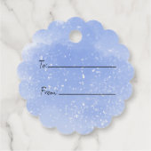 Étiquettes Cadeau Joyeux lapin de Pâques et panier d'oeufs (Dos)