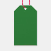 Étiquettes-cadeau Joyeux & lumineux à partir de Noël vert moderne (Dos)