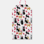 Étiquettes-cadeau Joyeux Motif de chien de Noël (Dos)