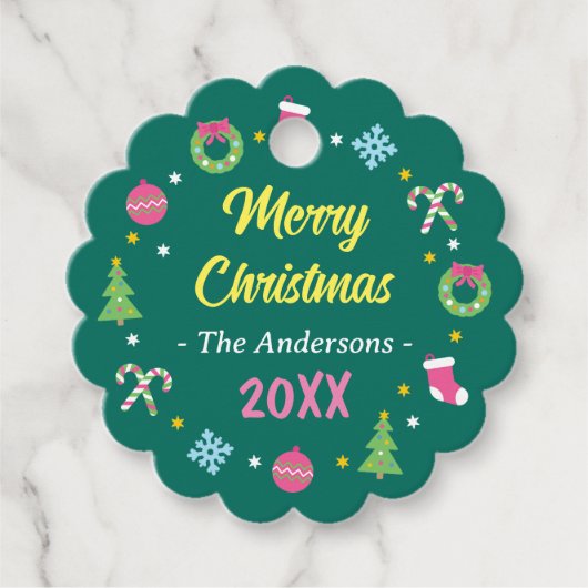 Étiquettes Cadeau Joyeux Noël (Devant)