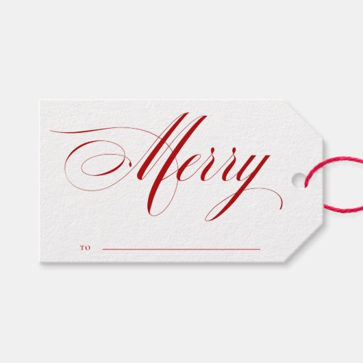 Étiquettes-cadeau Joyeux Noël (Devant (Horizontal))