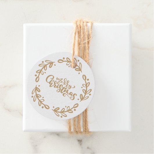 Étiquettes Cadeau Joyeux Noël (En situation)