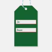 Étiquettes-cadeau Joyeux Noël 2024 Balise cadeau vert (Dos)