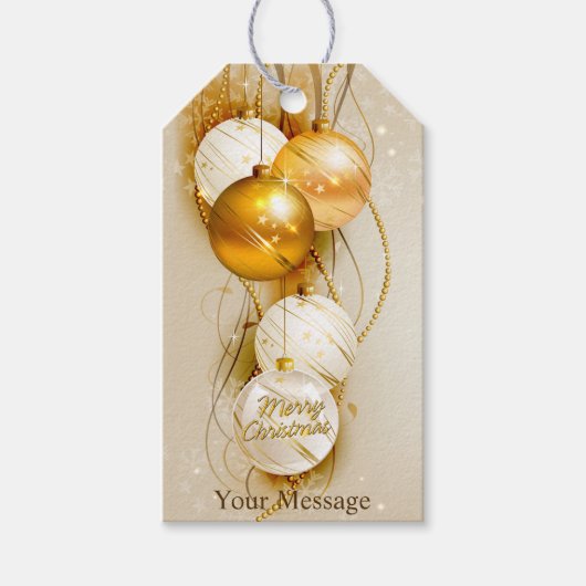 Étiquettes-cadeau Joyeux Noël 23 Options d'image (Devant)