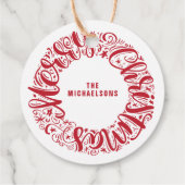 Étiquettes Cadeau Joyeux Noël | Ajouter votre photo (Dos)