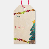 Étiquettes-cadeau Joyeux Noël aquarelle (Devant)