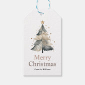 Étiquettes-cadeau Joyeux Noël Arbre de Noël (Devant)