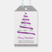 Étiquettes-cadeau Joyeux Noël Arbre Entreprise Vacances (Dos)