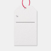 Étiquettes-cadeau Joyeux Noël Arbre foncé Vert et Or Nom (Dos)