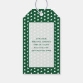 Étiquettes-cadeau Joyeux Noël Arbre Vert Nom Script Fantaisiste (Dos)