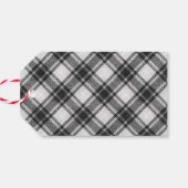 Étiquettes-cadeau Joyeux Noël blanc et noir 10 (Dos Horizontal)