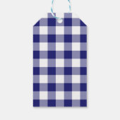 Étiquettes-cadeau Joyeux Noël bleu classique (Dos)