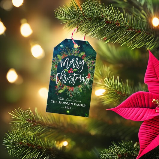 Étiquettes-cadeau Joyeux Noël Bonne année Fête Père Noël