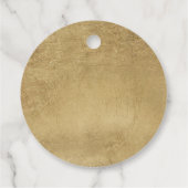 Étiquettes Cadeau Joyeux Noël Calligraphie Simple Or (Dos)