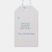 Étiquettes-cadeau Joyeux Noël Cerfs Neige (Dos)