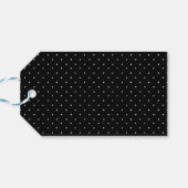 Étiquettes-cadeau Joyeux Noël Chic Script Lettré Noir (Dos Horizontal)