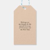 Étiquettes-cadeau Joyeux Noël" coeur photo spécifique du client (Dos)