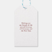 Étiquettes-cadeau Joyeux Noël" coeur photo spécifique du client (Dos)