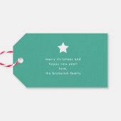 Étiquettes-cadeau Joyeux Noël coloré (Dos Horizontal)