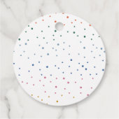 Étiquettes Cadeau Joyeux Noël couleur Whimsical Bonne année (Dos)