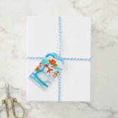 Étiquettes-cadeau Joyeux Noël Cowboy Snowman (Avec de laficelle)