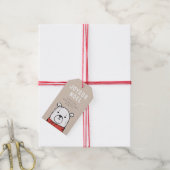 Étiquettes-cadeau Joyeux Noel Cute Bear (Avec de la ficelle)
