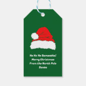 Étiquettes-cadeau Joyeux Noël de la part du Père Noël (Dos)