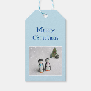 Étiquettes-cadeau Joyeux Noël de Pingouin