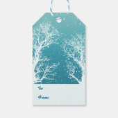 Étiquettes-cadeau Joyeux Noël d'hiver (Dos)