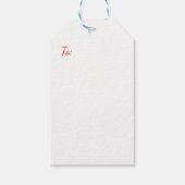 Étiquettes-cadeau Joyeux Noël du Père Noël NOM (Dos)