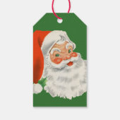 Étiquettes-cadeau Joyeux Noël du Père Noël rétro (Dos)