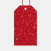 Étiquettes-cadeau Joyeux Noël du Père Noël Rouge S (Dos)