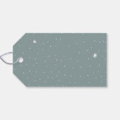 Étiquettes-cadeau Joyeux Noël | Élégante typographie Turquoise (Dos (Horizontal))