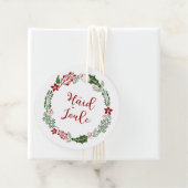 Étiquettes Cadeau Joyeux Noël estonien, Häid jõule, Custom (En situation)