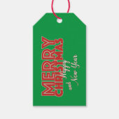 Étiquettes-cadeau Joyeux Noël et Bonne année à (Devant)