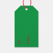 Étiquettes-cadeau Joyeux Noël et Bonne année à (Dos)