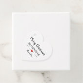 Étiquettes Cadeau Joyeux Noël et heureux Nouvel An nom simple (En situation)