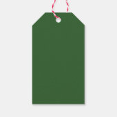 Étiquettes-cadeau Joyeux Noël Famille Wreath d'hiver (Dos)