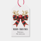 Étiquettes-cadeau Joyeux Noël Fête (Devant)