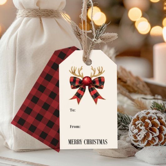 Étiquettes-cadeau Joyeux Noël Fête à et de