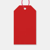 Étiquettes-cadeau Joyeux Noël. Fête d'hiver fraise florale rouge (Dos)