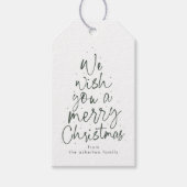 Étiquettes-cadeau Joyeux Noël fun vert vacances personnalisées (Devant)