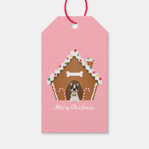 Étiquettes-cadeau Joyeux Noël Gingerbread Maison de chien