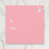 Étiquettes Cadeau Joyeux Noël Gingerbread Maison de chien (Dos)