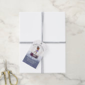 Étiquettes-cadeau Joyeux Noël Globe neige Aquarelle Ballerina (Avec de la ficelle)